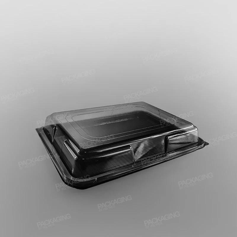 Plastic Rectangular Platter - Black Base - Image 5