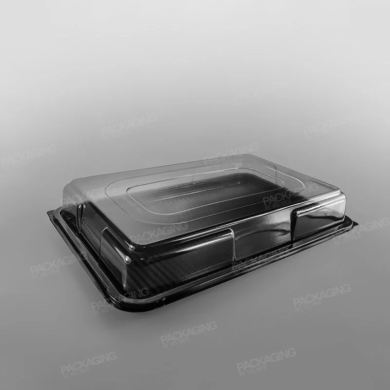 Plastic Rectangular Platter - Black Base - Image 8